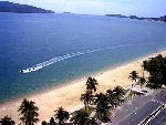 La plage, vue arienne